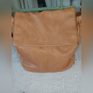 Tan Leather Backpack